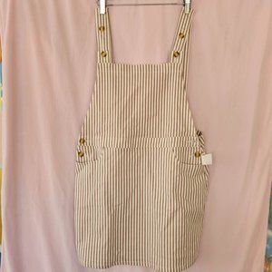 Striped Overall Dress